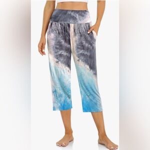 Women’s high waist Tie-Dye capris lounge Pants